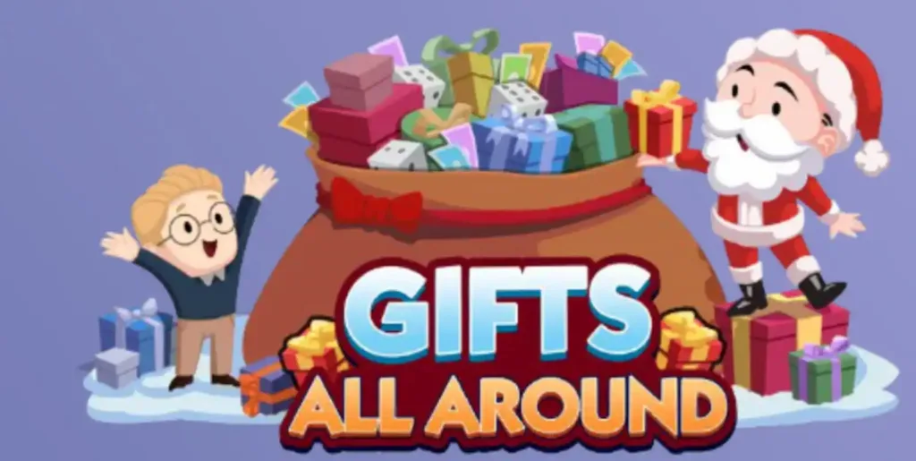 All Gifts All Around rewards and milestones in Monopoly GO!